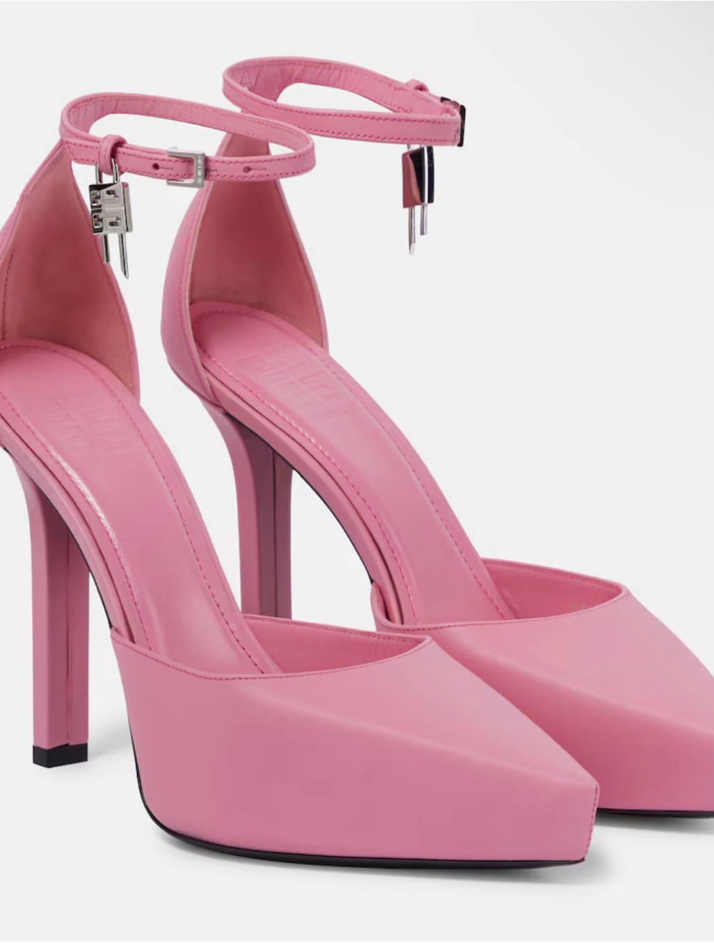 Givenchy Coral Pink Pointed-Toe Slingback Heels
